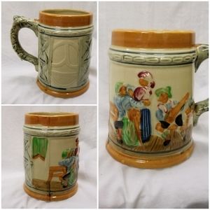 Vintage German style Mug Cup ceramic beer stein / glass made in Japan Japanese